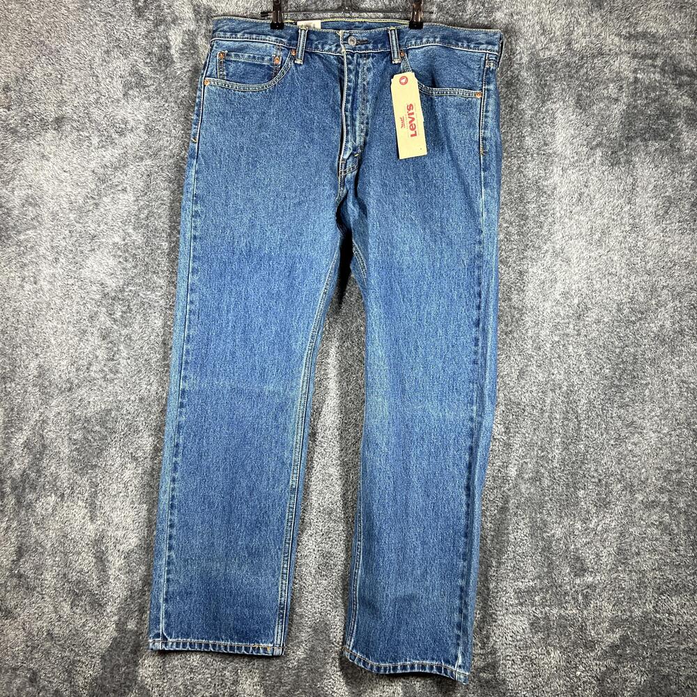 Levi's Jeans Mens 38x30 Blue 505 Straight Regular Denim Medium Wash Zip Fly
